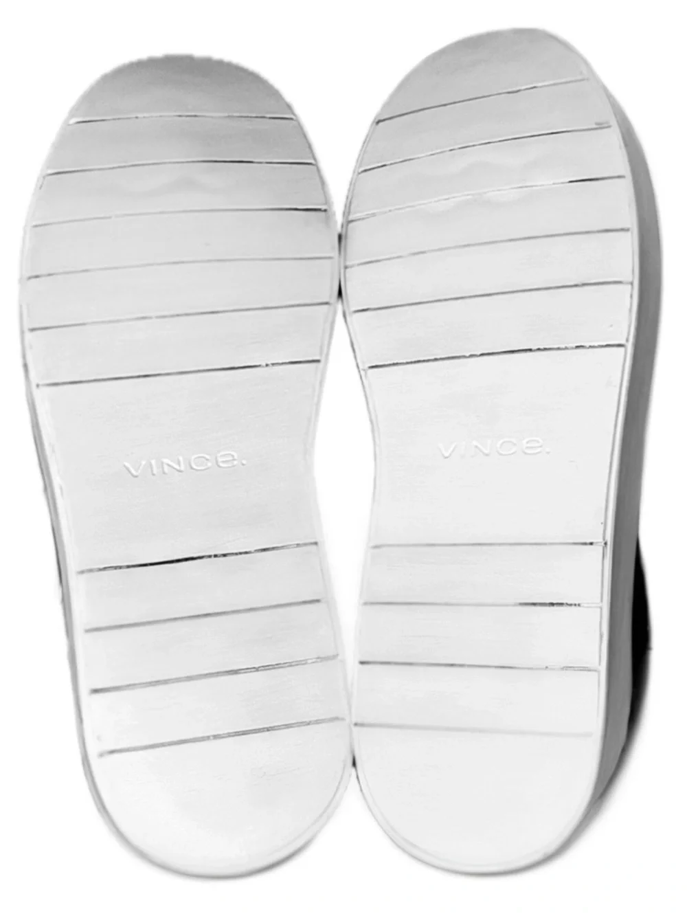 👟🏙️ VINCE Leather Slip-On Sneakers Minimal Luxe Black White Women’s US 7 / EU 37